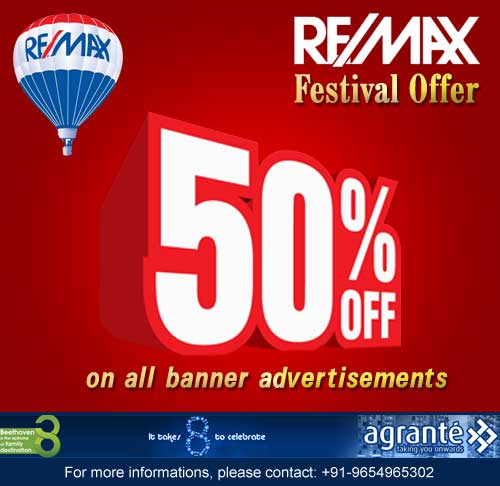 50 % OFF on all Banner Advertisements on RE/MAX India website